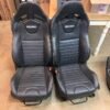 13-14 Ford mustang Track Pack set of Recaro leather seats For Sale