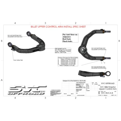 BRAND NEW 2010-2014 GEN 1 FORD RAPTOR BILLET UPPER CONTROL ARMS FOR SALE